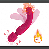 Вібратор мікрофон двосторонній із підігрівом, інтимні іграшки для жінок, фото 2
