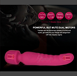 Вібратор мікрофон двосторонній із підігрівом, інтимні іграшки для жінок, фото 3