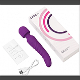 Вібратор мікрофон двосторонній із підігрівом, інтимні іграшки для жінок, фото 4
