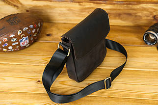 Чоловіча сумка Томас з натуральної шкіри колір Шоколад, фото 4