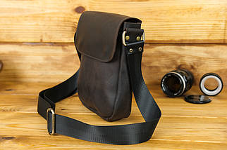 Чоловіча сумка Томас з натуральної шкіри колір Шоколад, фото 3