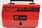Напівавтомат зварювальний Edon MIG-280 (+MMA) інверторний + Безкоштовна Доставка !!!, фото 4