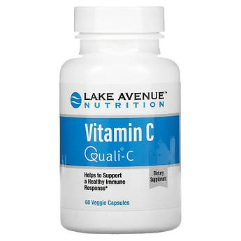 Lake Avenue Nutrition, Вітамін C, з Quali-C, 1000 мг, 60 вегетаріанських капсул