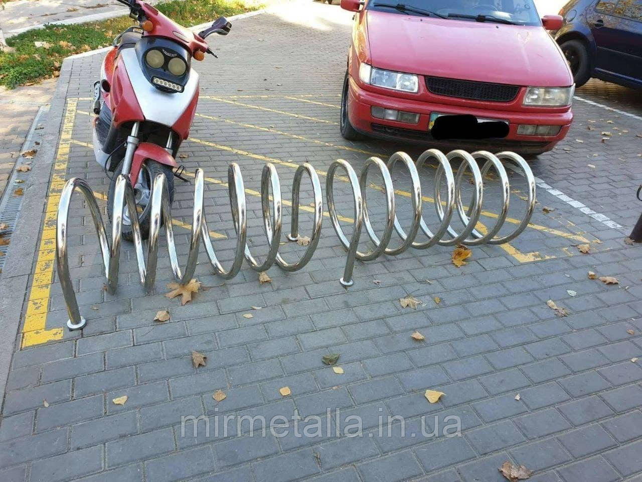 Велопарковка спіральна