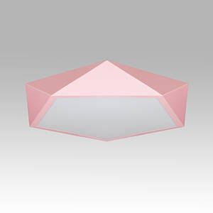 Рожева люстра світлодіодна з пультом  42 см. (52-L76 PINK)