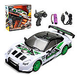 Машинка для дрифту на радіокеруванні Nissan GT-R 4WD Ніссан ГТР на радіокеруванні дрифт, фото 2
