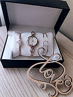Подарунковий набір годинник з двома браслетами DISU gold полярна зірка. Подарункові набори