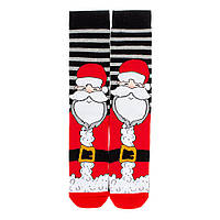 Подарочные зимние носки с новогодним принтом "Санта" (размер 36-45)