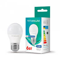 LED лампа TITANUM G45 6W E27 3000K