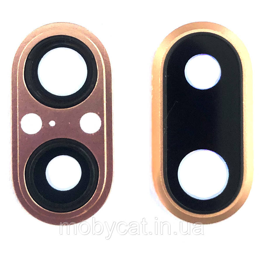 Скло камери Apple iPhone 8 Plus (у золотистій рамці), фото 1