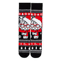 Подарочные зимние носки с новогодним принтом "Котик" (размер 36-45)