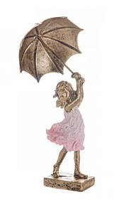 Lefard Фігурка декоративна Дівчинка під парасолькою 14 см (192-065)
