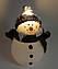 Воскова LED свічка-фігурка Сніговик Melinera 6197, фото 3