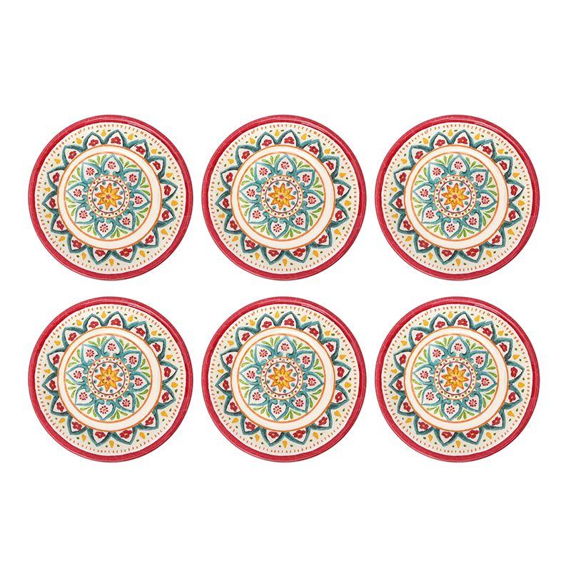 Набір із 6-ти меламінових піал з етно орнаментом Maya Brandani, фото 1