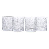 Набор из 4-х стеклянных стаканов с узором Royal