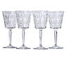 Набір із 4-х скляних келихів для вина з рельєфним візерунком Royal Brandani, фото 3
