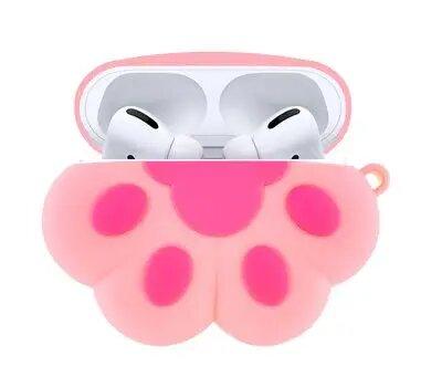 Чохол Case 3D для AirPods Pro Cat's foot rose (06) котяча лапка рожева