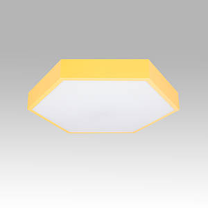 Жовта люстра світлодіодна з пультом 40 см. (52-L74 YELLOW)