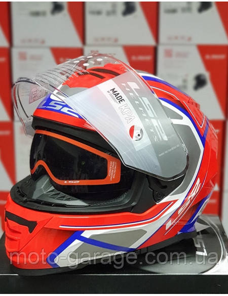 LS2 FF800 STORM FASTER RED BLUE