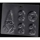 Форма пластикова Шоколадка З дідом морозом 2022 рік, фото 2