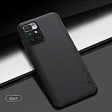 Захисний чохол Nillkin для Xiaomi Redmi 10 / 10 Prime (Super Frosted Shield) Black Чорний, фото 7