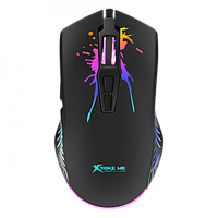 Ігрова комп'ютерна миша дротова XTRIKE ME GM-215 RGB Black