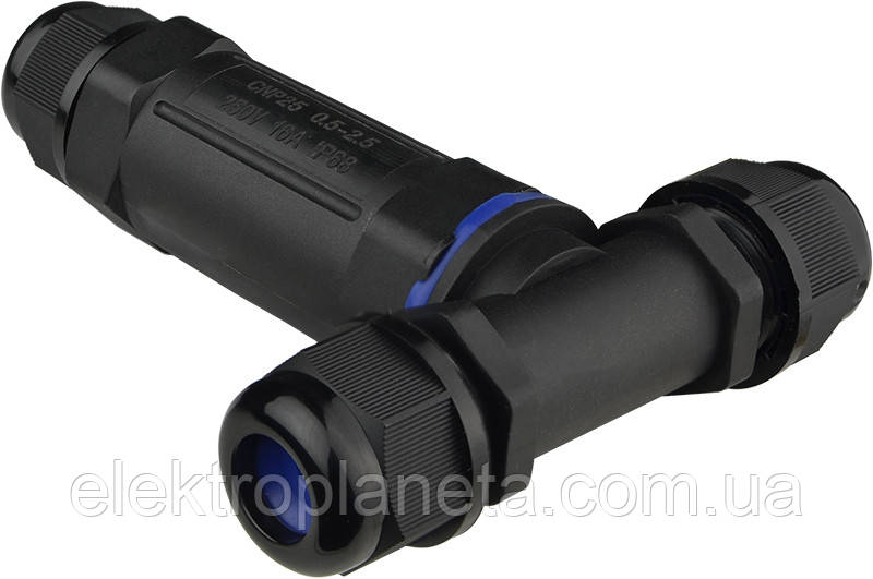 З'єднувач кабельний Т-подібний IP68 CNP 25-T A0150050045