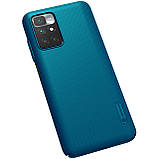Захисний чохол Nillkin для Xiaomi Redmi 10 / 10 Prime (Super Frosted Shield) Blue Синій, фото 6