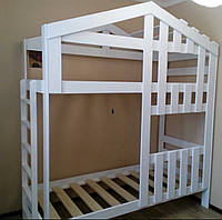 Кровать двухъярусная деревянная трансформер Техас1