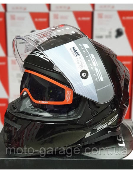 LS2 FF800 STORM SOLID GLOSS BLACK, фото 1