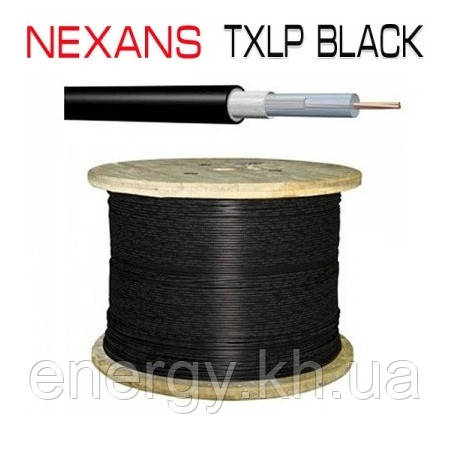 Одножильний відрізний кабель Nexans TXLP Black Drum 1,0 Ом/м