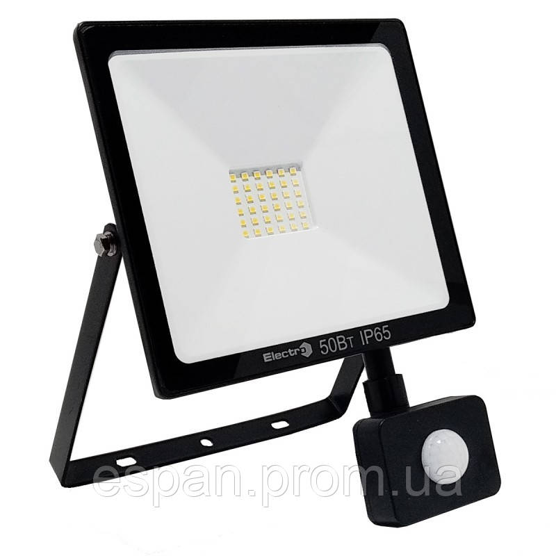 LED Прожектор світлодіодний TF-3-S з датчиком руху, 75 Вт IP65 6000K 6000Lm