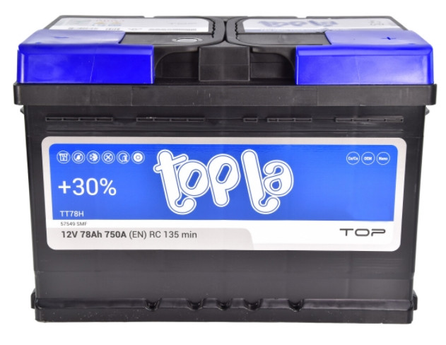 АКБ 6 ст 78 А (750EN) (0) Topla TOP Євро
