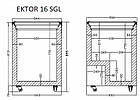 EKTOR 16 SGL (172л) Морозильна скриня з прямим склом CRYSTAL S.A. Греція, фото 2