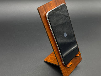 Універсальна підставка дерев'яна настільна настільна для смартфона тримач телефону 19.5х9см