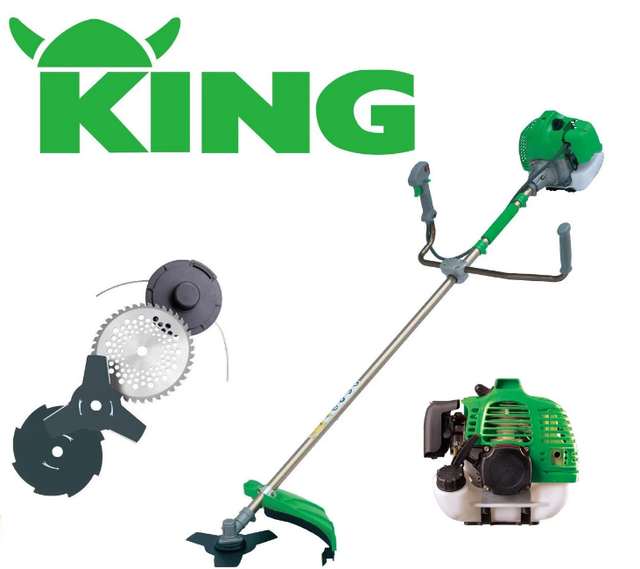 Мотокоса бензокоса тример KING BC430, 52 см3, 44 Ø поршня, Чотиритактний, фото 1