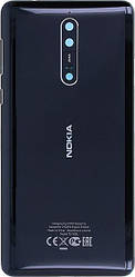 Задня панель корпусу (кришка акумулятора) для Nokia 8 Dual Sim (TA-1004), оригінал Синій