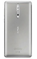 Задняя панель корпуса (крышка аккумулятора) для Nokia 8 Dual Sim (TA-1004), оригинал Серый