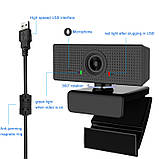 Веб-камера WebCam C60 Full HD 1080p з вбудованим мікрофоном (Чорний), фото 4