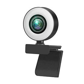 Вебкамера WebCam Q25 Full HD 1080p з автофокусом і мікрофоном (Чорний)