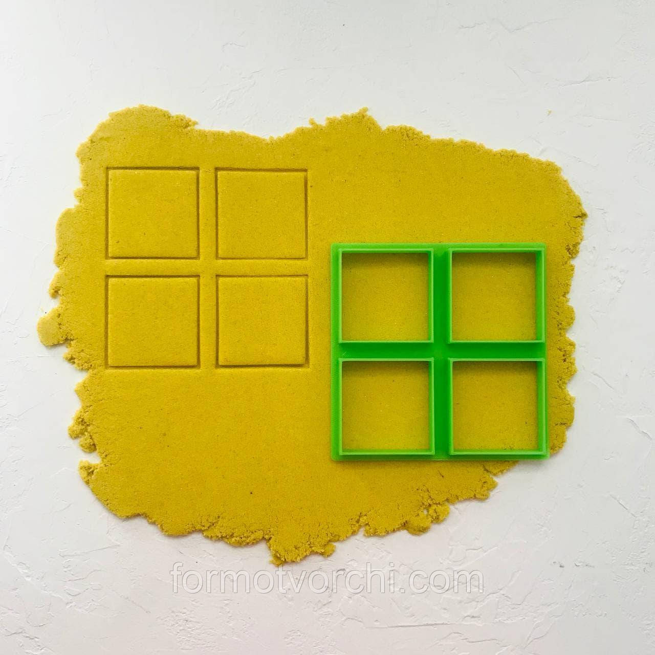 3D-формочки-вирубки для пряників "Квадрат 4,5*4,5"