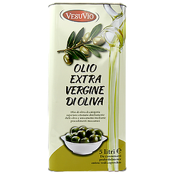Олія соняшниково-оливкова екстра Везувіо Vesuvio olio extra vergine di oliva ж/б 5L 4шт/ящ (Код: 00-00000628)