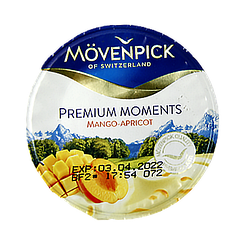 Йогурт манго-абрикос Мовенпік Movenpick mango-apricot 100g 20шт/ящ (Код: 00-00003670)