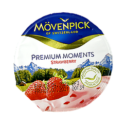 Йогурт полуниця Мовенпік Movenpick strawberry 100g 20шт/ящ (Код: 00-00003673)