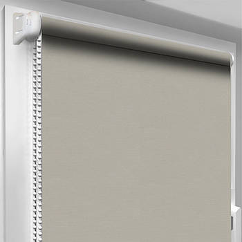 Рулонні штори Оазис блекаут срібло серебро Зеленый луч (ширина 40 см , висота 170 см)