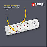 Колодка ТЕССО 4 поста із заземленням біла 1шт/уп, фото 3