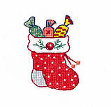 Набор для вышивки на водорастворимой канве Овен 1440 Новогодние мотивы-2, фото 3