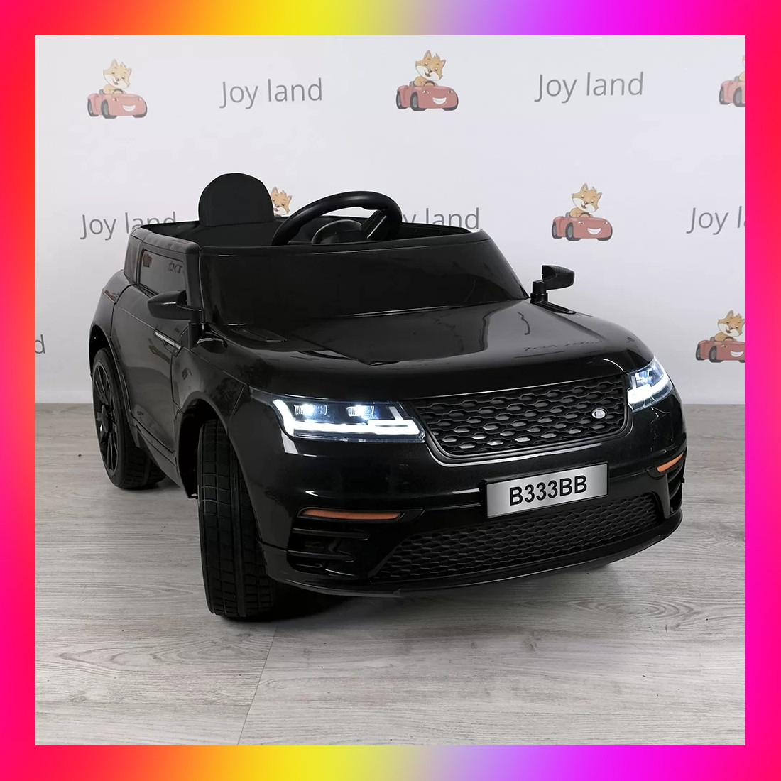 Дитячий електромобіль на акумуляторі з пультом РУ Land Rover Ленд Ровер Т 7834 чорний