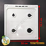 Стіл газової плити ГРЕТА 50х52,5 см, емальований стіл GRETA білий, фото 8