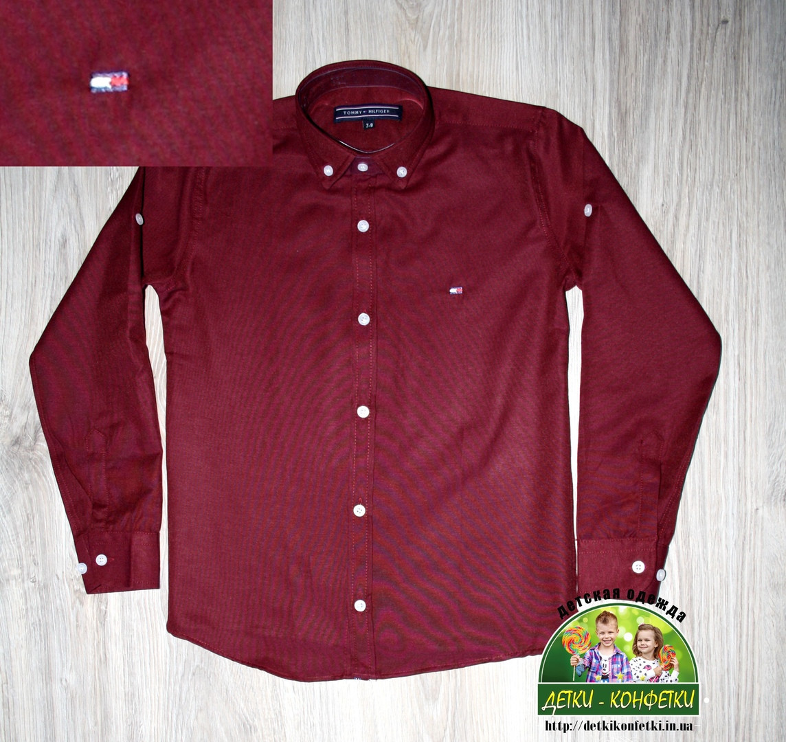 Сорочка Tommy Hilfiger, для хлопчика, розмір 7-8 років, зріст 122-128